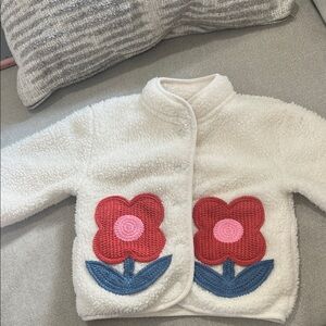 Old Navy White Fleece Jacket